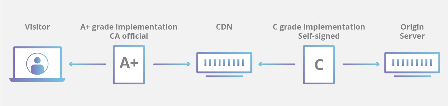 Diagramm: SSL/TLS selbstsigniert