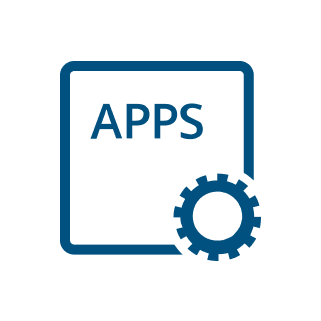 icon apps platform blue