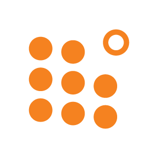icon behavioral analysis orange