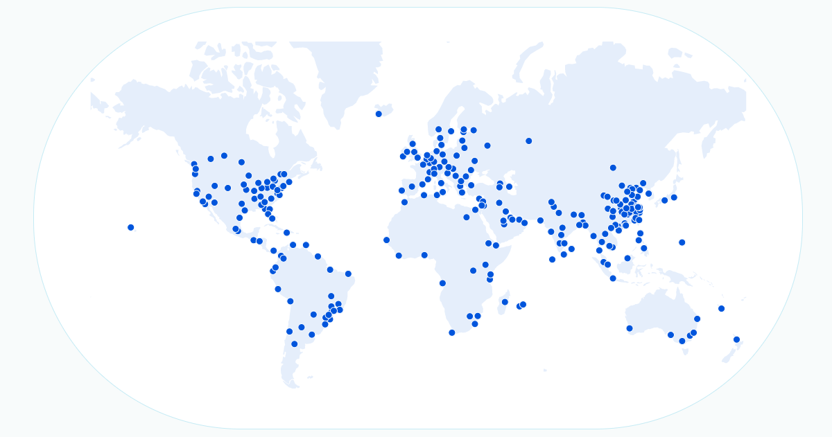 データセンターマップ Cdnのpopロケーションマップ Cloudflare